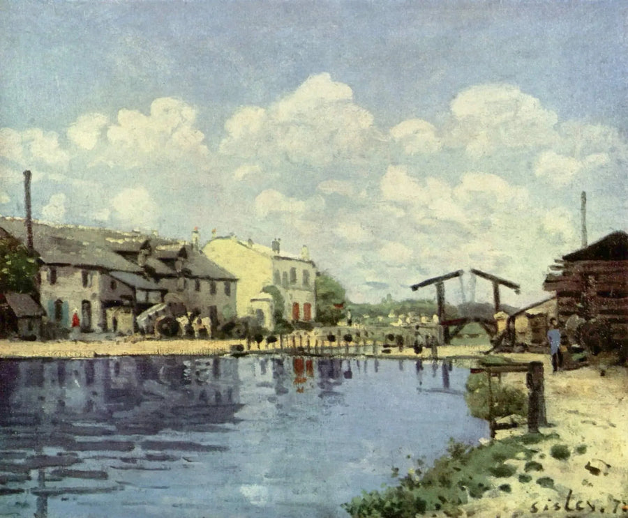 El Canal Saint-Martin - Alfred Sisley