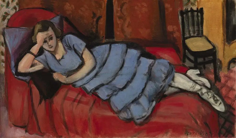 El Sofá Rojo (El Sofá rojo) - Henri Matisse
