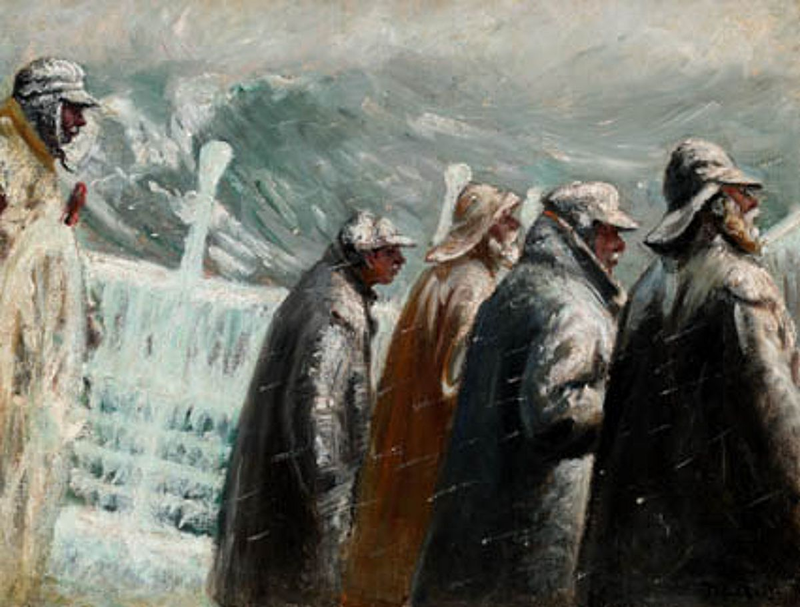 El bote salvavidas está en camino. - Michael Peter Ancher