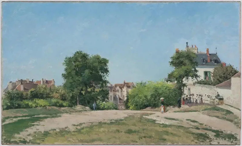 El Carrefour, Pontoise - Camille Pissarro