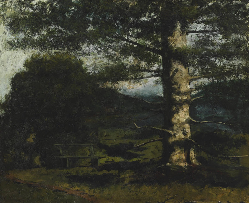 El ciprés de Hauteville - Gustave Courbet