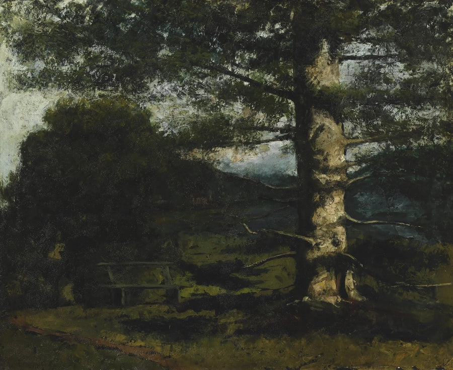 El ciprés de Hauteville - Gustave Courbet