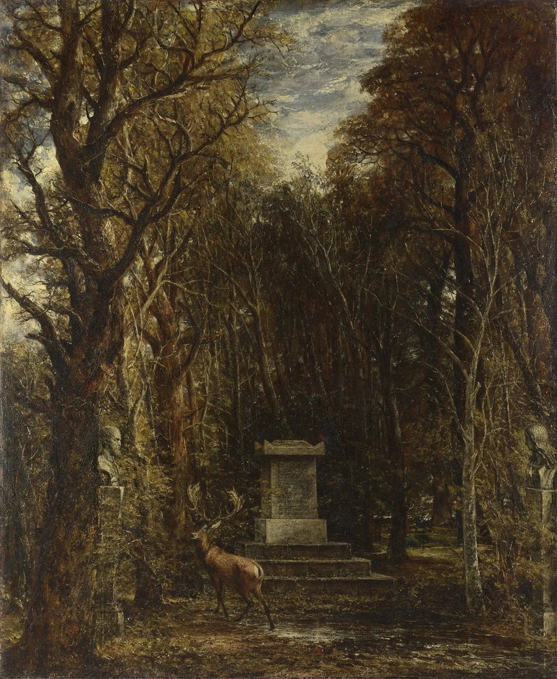 El cenotafio en memoria de Sir Joshua Reynolds - John Constable