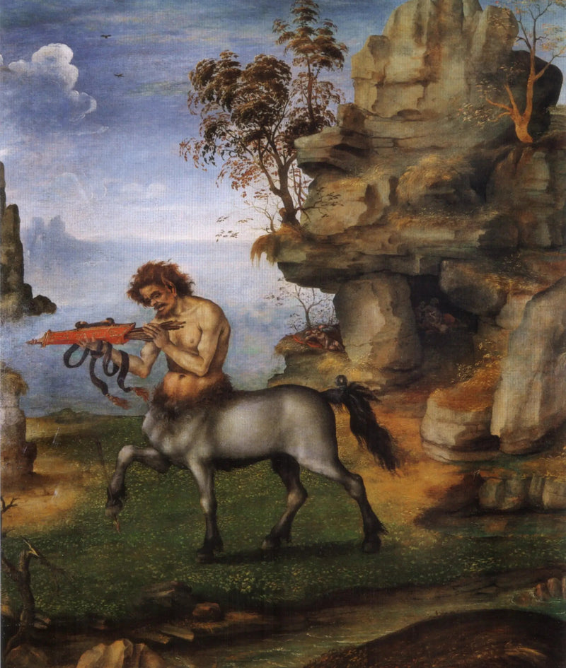 El Centauro herido (reverso: ¿El nacimiento de Venus?) - Filippino Lippi