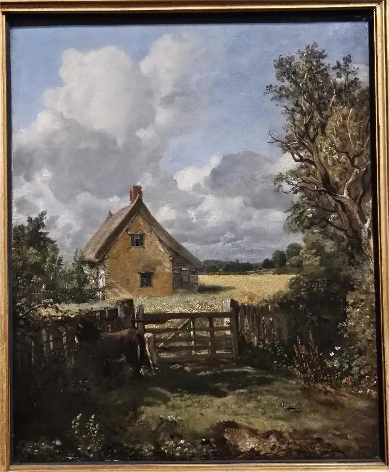 La cabaña en un campo de maíz - John Constable