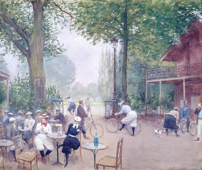 El chalet del ciclo en el bosque de Boulogne - Jean Béraud