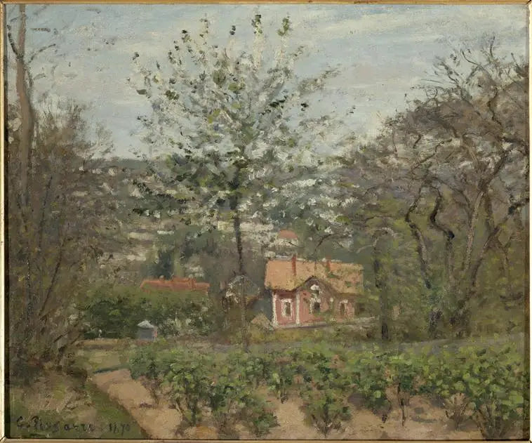 La Cabaña, la Casa Rosa - Camille Pissarro