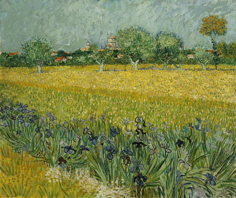 El Campo de trigo con iris - Vincent van Gogh