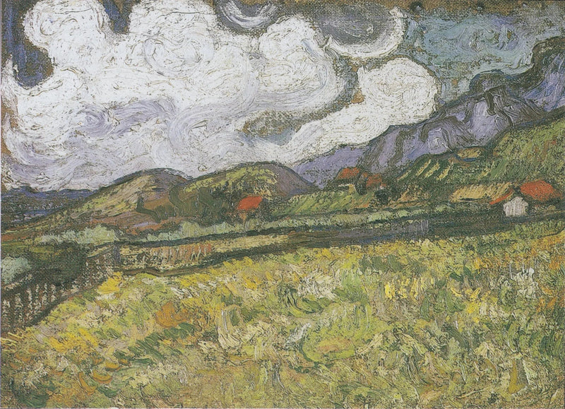 El campo de trigo detrás del hospital Saint-Paul, Saint-Rémy - Vincent van Gogh