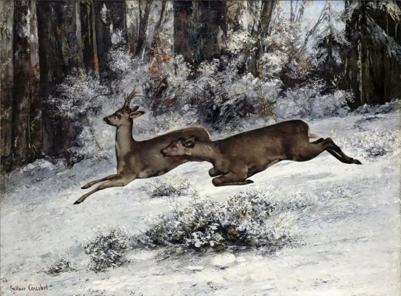 El Cambio, episodio de caza en Franche-Comté - Gustave Courbet