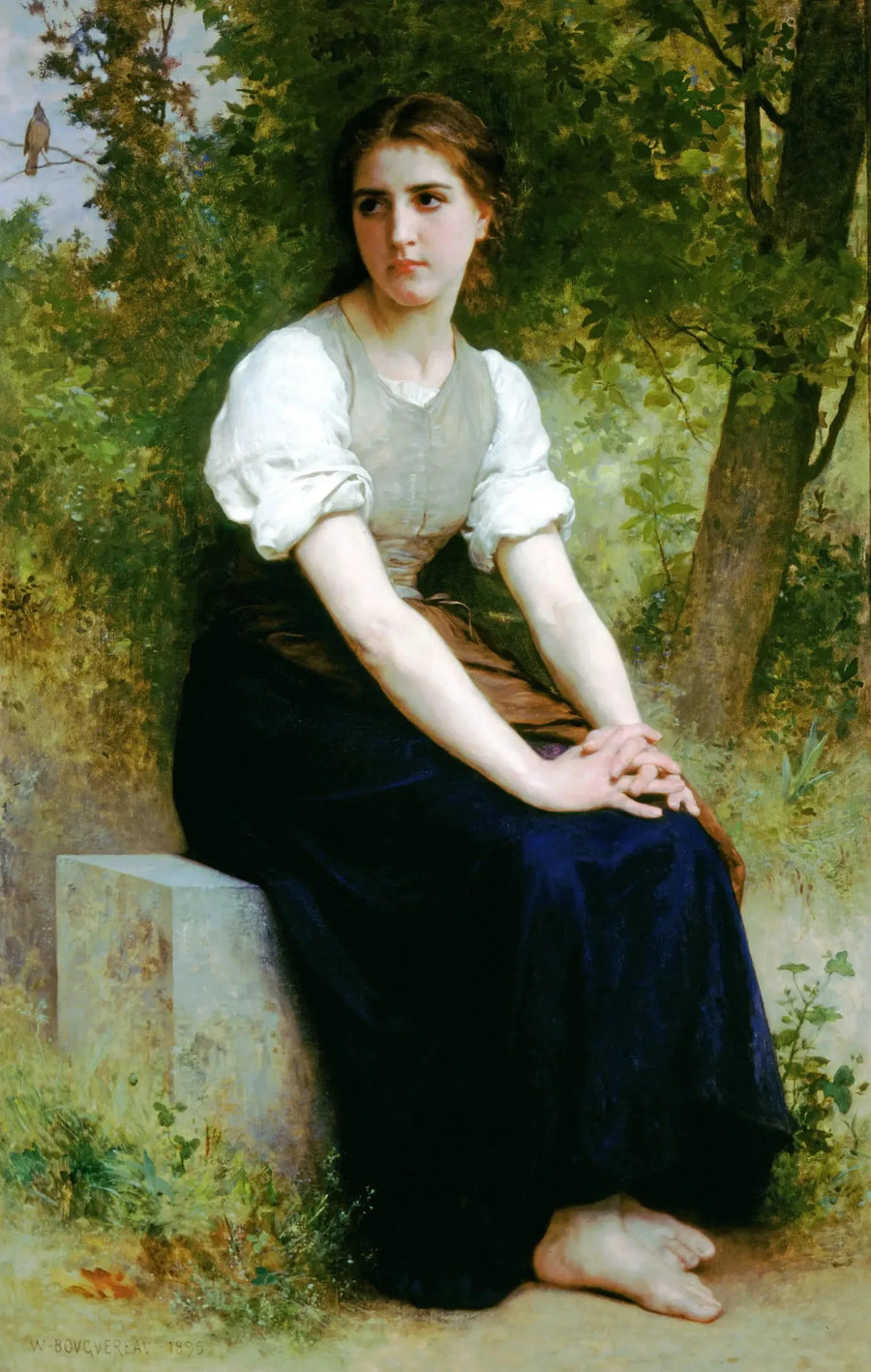 El Canto del ruiseñor - Bouguereau