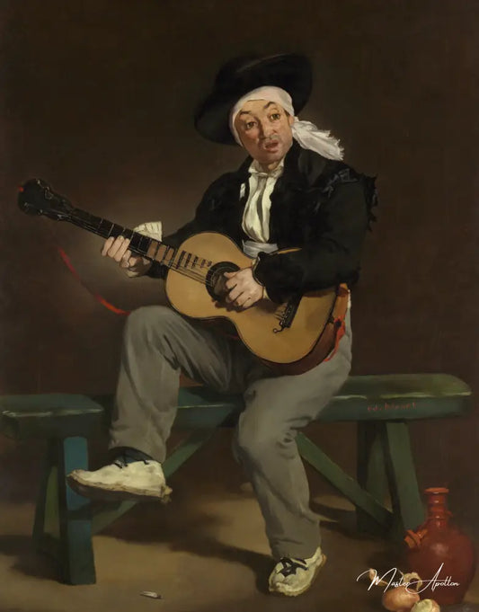 Le Chanteur espagnol - Edouard Manet - Reproductions de tableaux et peintures haut de gamme