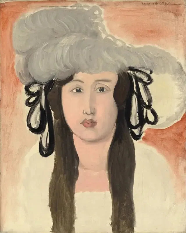 El sombrero de plumas - Henri Matisse