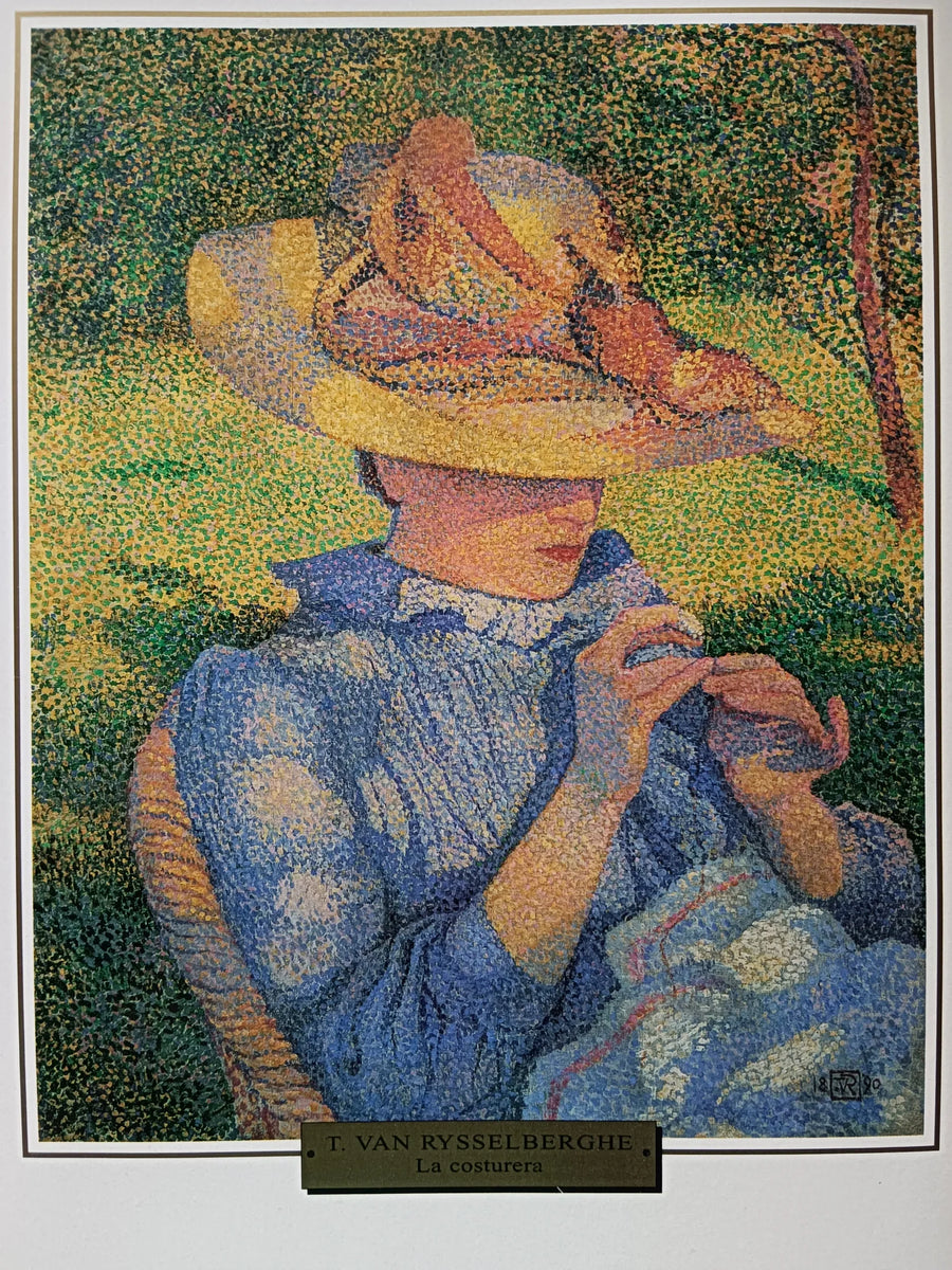 El Sombrero de Paja - Théodore van Rysselberghe