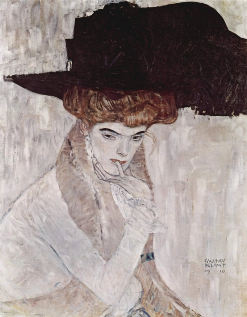 El Sombrero de plumas negras - Gustav Klimt