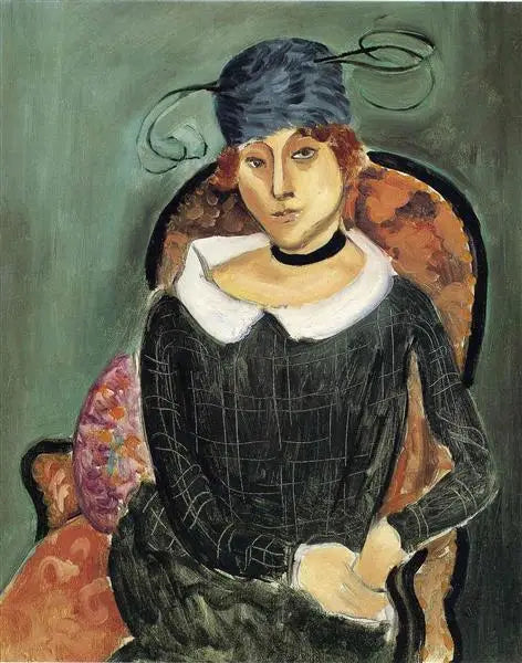 El sombrero de plumas de avestruz - Henri Matisse