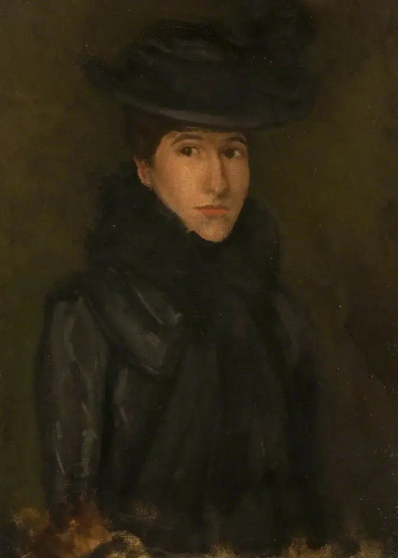 El Sombrero Negro - Señorita Rosalind Birnie Philip; 1900-1902 - James Abbott McNeill Whistler