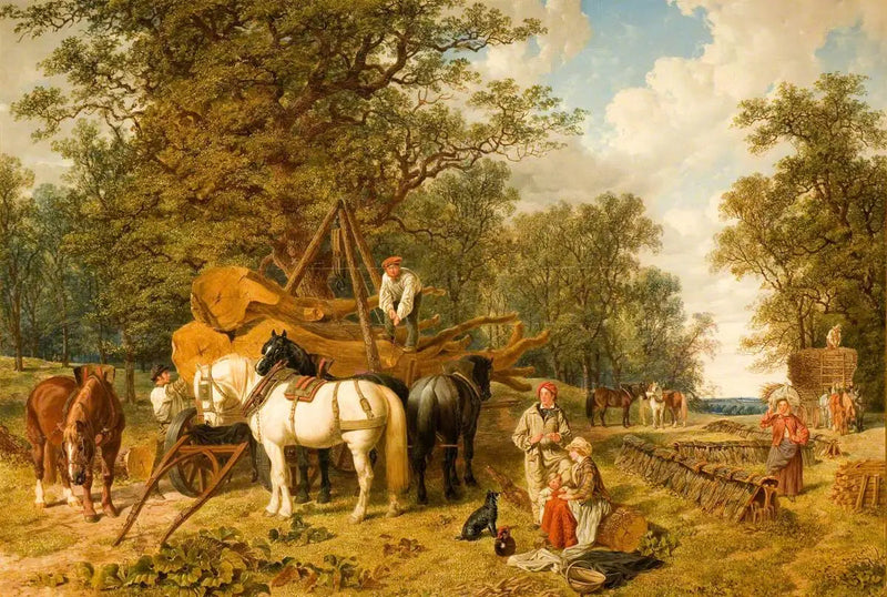 El carro de leña - John Frederick Herring, Sr.