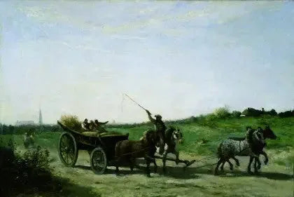 El carro de Arras - Jean-Baptiste Camille Corot