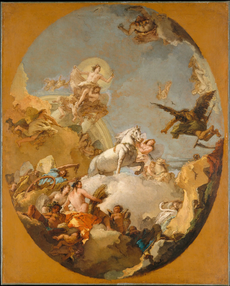 El Carro de Aurora - Giovanni Battista Tiepolo