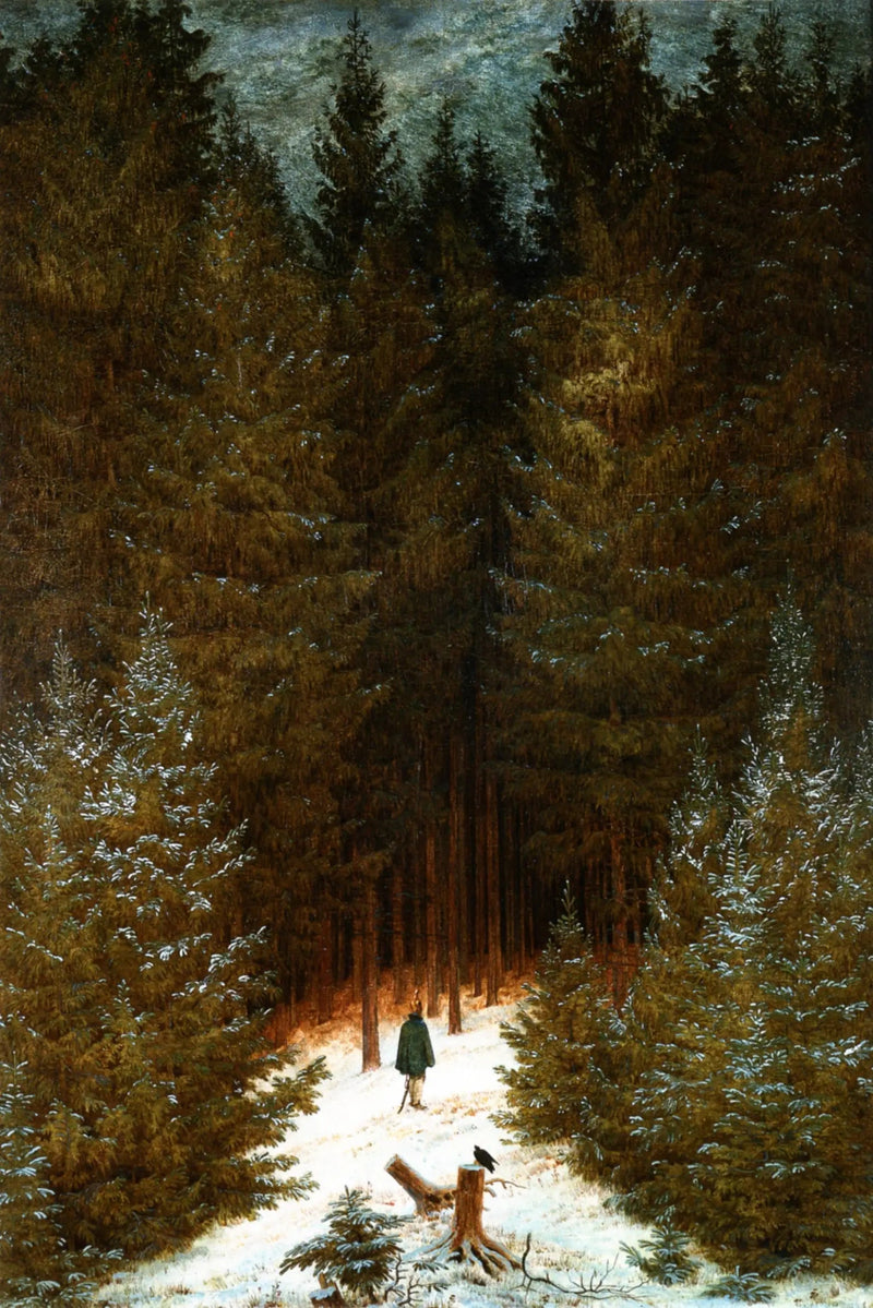 El Cazador en el bosque - Caspar David Friedrich