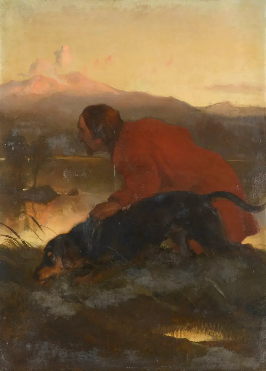 El cazador y el sabueso - Edwin Henry Landseer