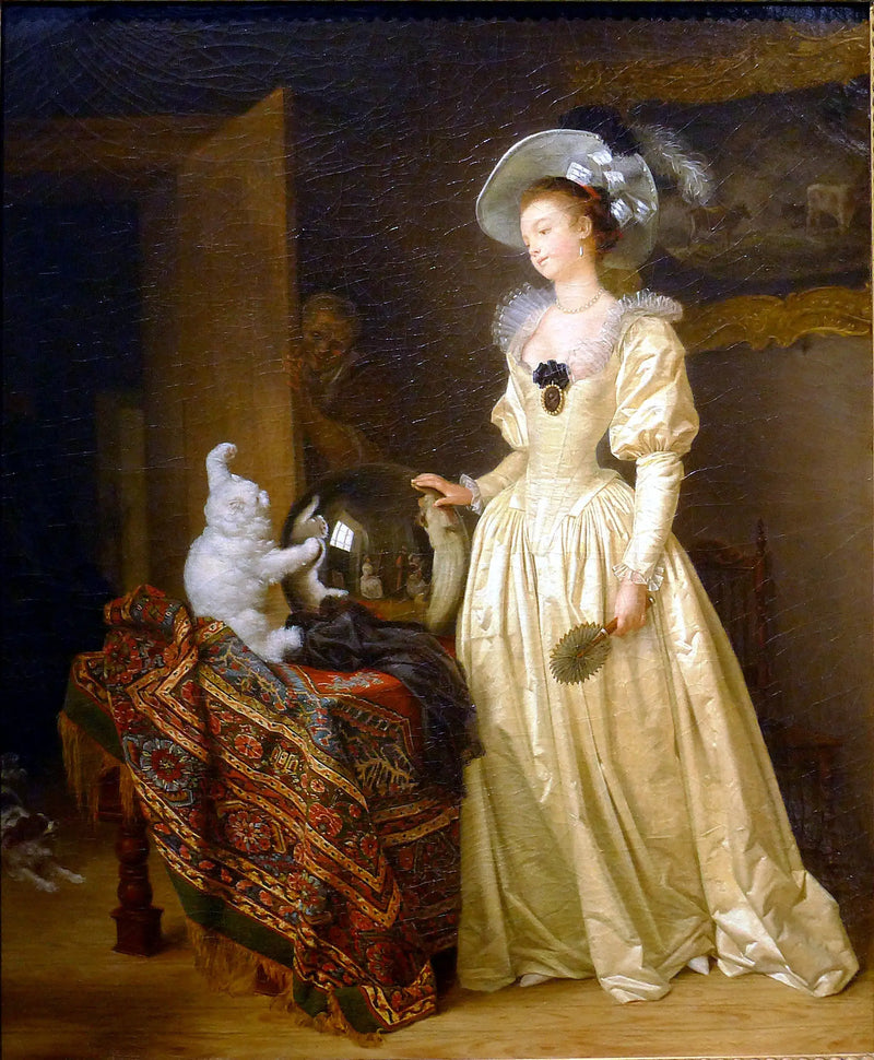 El gato angora - Jean-Honoré Fragonard