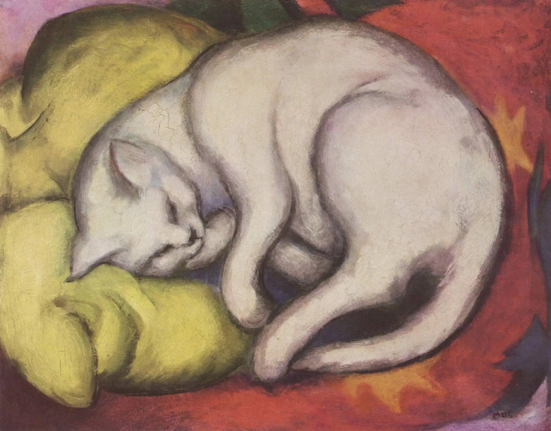 El gato blanco - Franz Marc