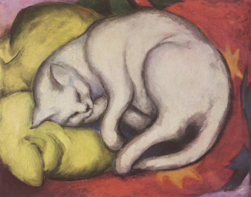 El gato blanco - Franz Marc