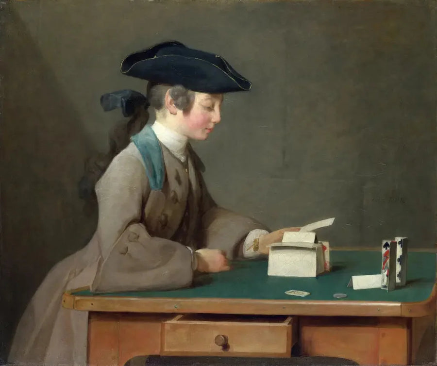 El castillo de naipes - Jean Simeón Chardin