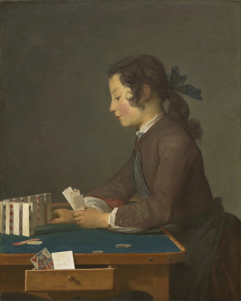 El castillo de naipes - Jean Simeón Chardin