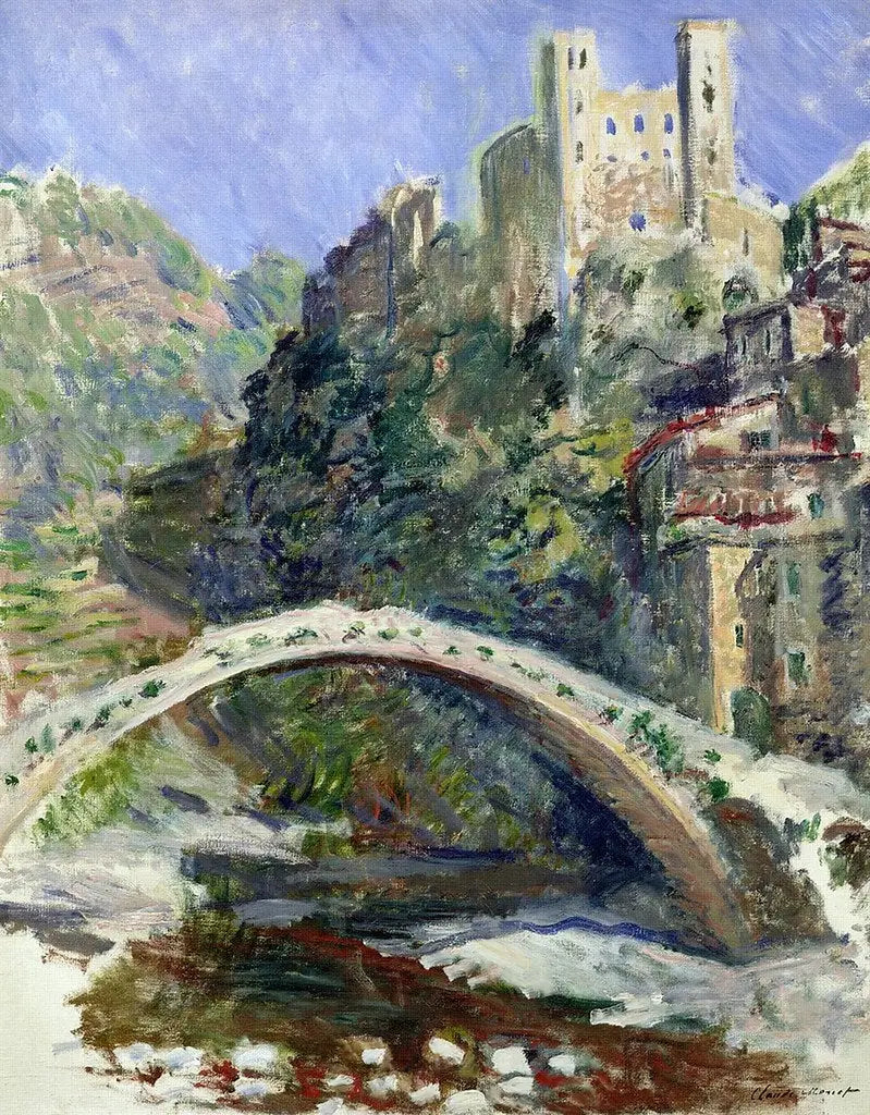 El castillo de Dolceacqua - Claude Monet