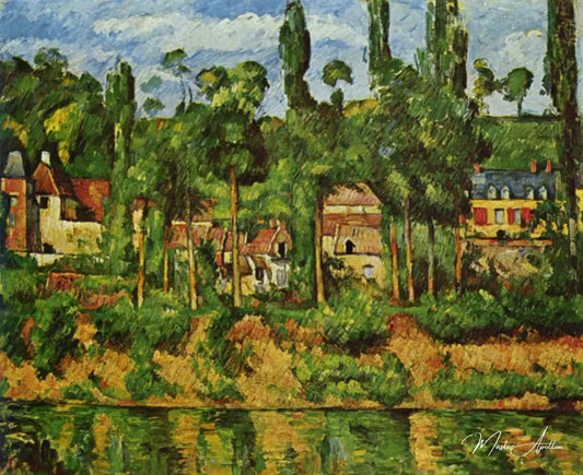 Le Château de Médan - Paul Cézanne - Reproductions de tableaux et peintures haut de gamme