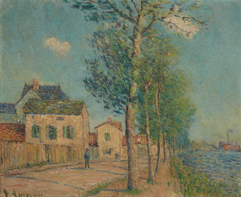 El camino junto al río - Gustave Loiseau
