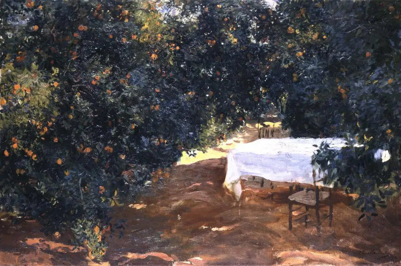 El camino en la naranja, Alcira - Joaquín Sorolla