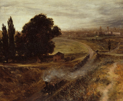 Le chemin de fer Berlin-Potsdam - Adolph von Menzel - Alpha Reproduction