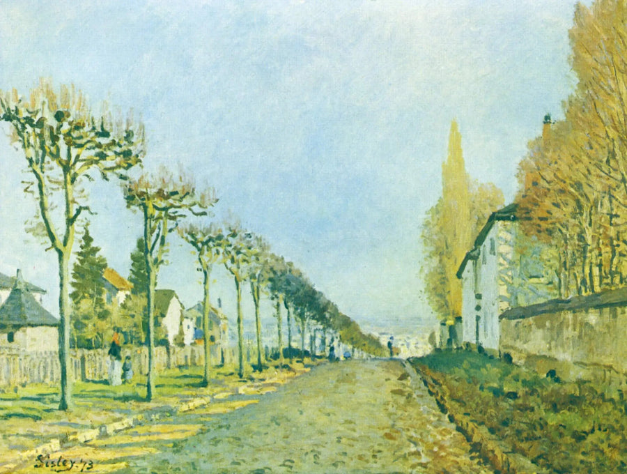 El Camino de la Máquina, Louveciennes - Alfred Sisley