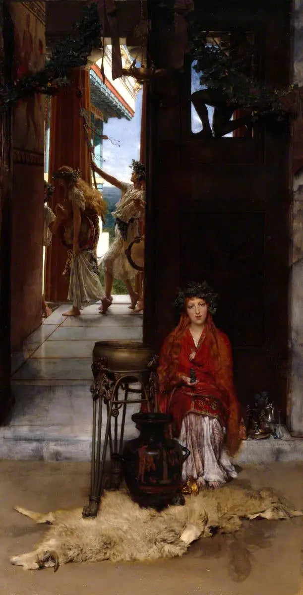El camino del templo - Lawrence Alma-Tadema