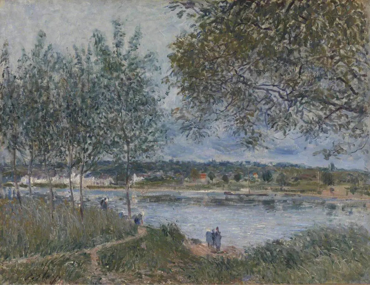 Le Chemin du vieux bac à By - Alfred Sisley image 1 tableau peint à l’huile sur toile