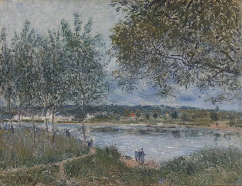 El Camino del viejo transbordador en By - Alfred Sisley