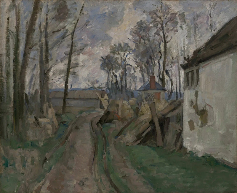 El Camino del pueblo - Paul Cézanne