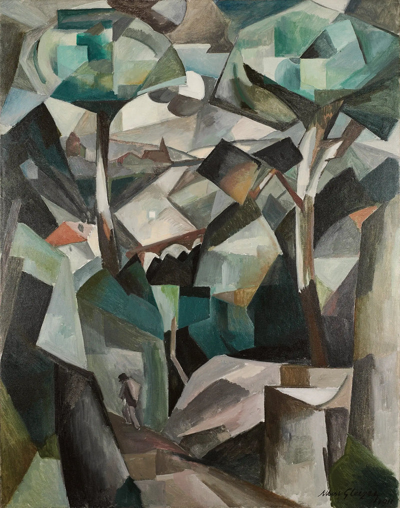 El camino, paisaje en Meudon - Albert Gleizes