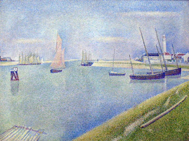 El canal de Gravelines, en dirección al mar - Georges Seurat