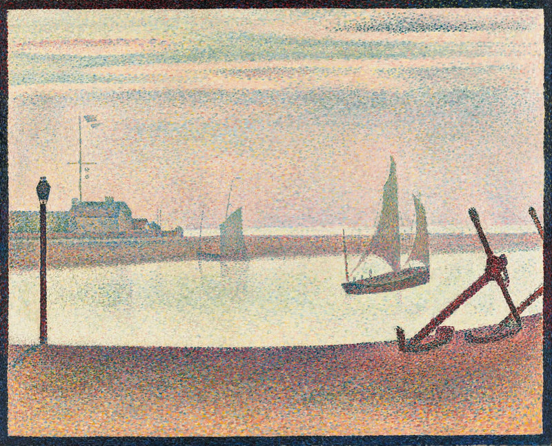El canal de Gravelines, una tarde - Georges Seurat