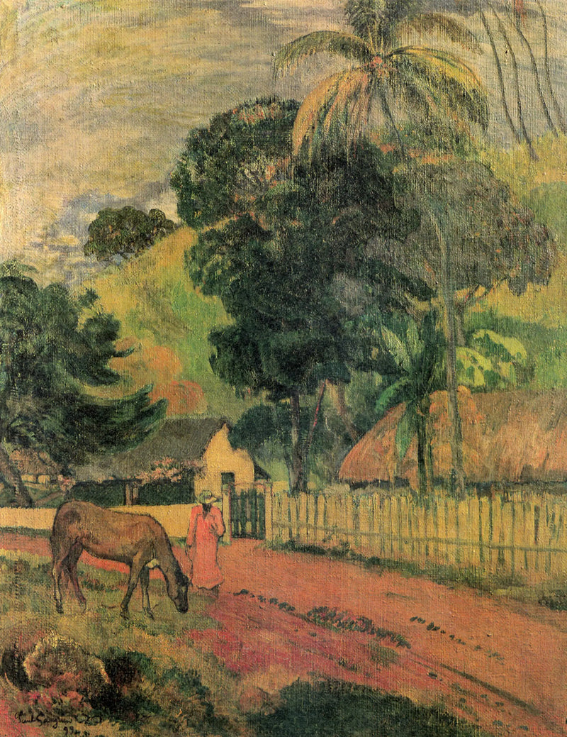 El caballo en el camino - Paul Gauguin