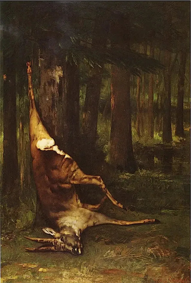 El ciervo colgado - Gustave Courbet