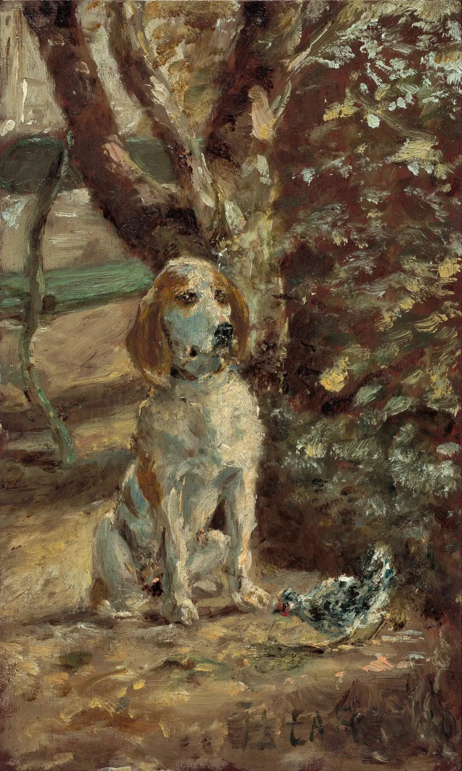 El perro del artista Flèche - Henri de Toulouse-Lautrec