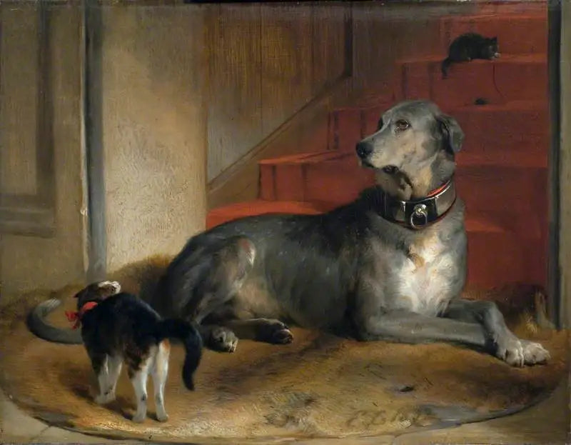 El perro de Lady Blessington: La barrera - Edwin Henry Landseer