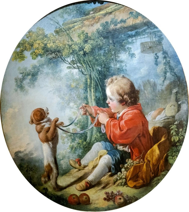 El perro sabio - Jean-Honoré Fragonard