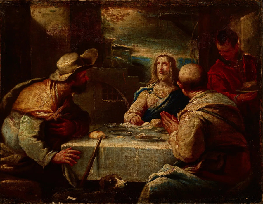El Cristo en Emaús - Luca Giordano